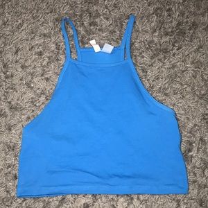 Blue Cropped Tank